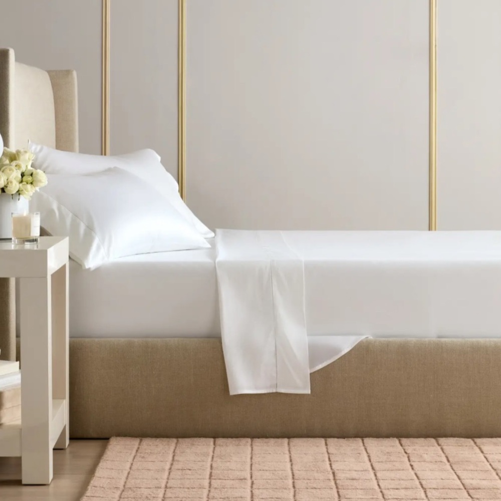 NWOT QUINCE Giza Cotton Sateen Sheet Set Cal King White 9516 - Picture 3 of 10